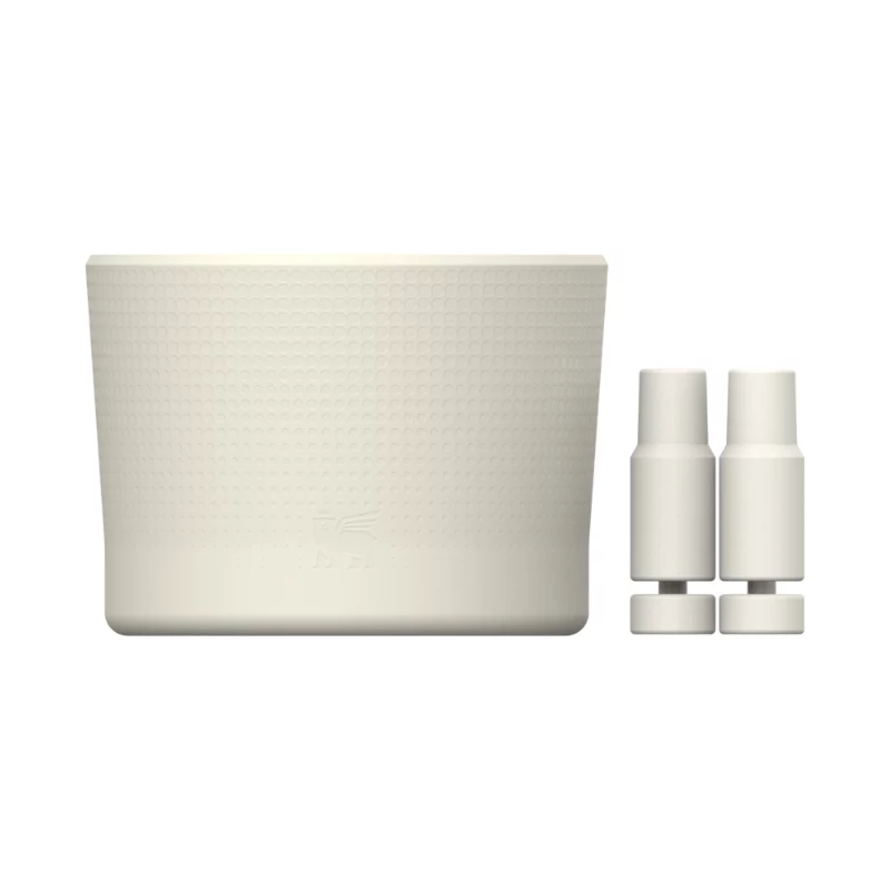 STANLEY set di 2 custodie protettive e copri cannucce per thermos 0,89L/0,59L The Quencher Boot + Straw Topper in crema