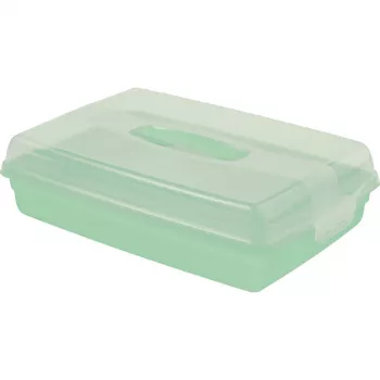 Curver contenitore rettangolare per trasporto torte 45 x 29,5 x 11,1 cm azzurro