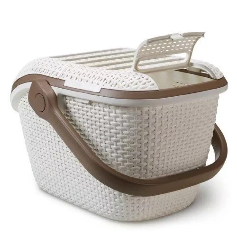 CURVER trasportino per animali domestici 51x38x33 cm crema