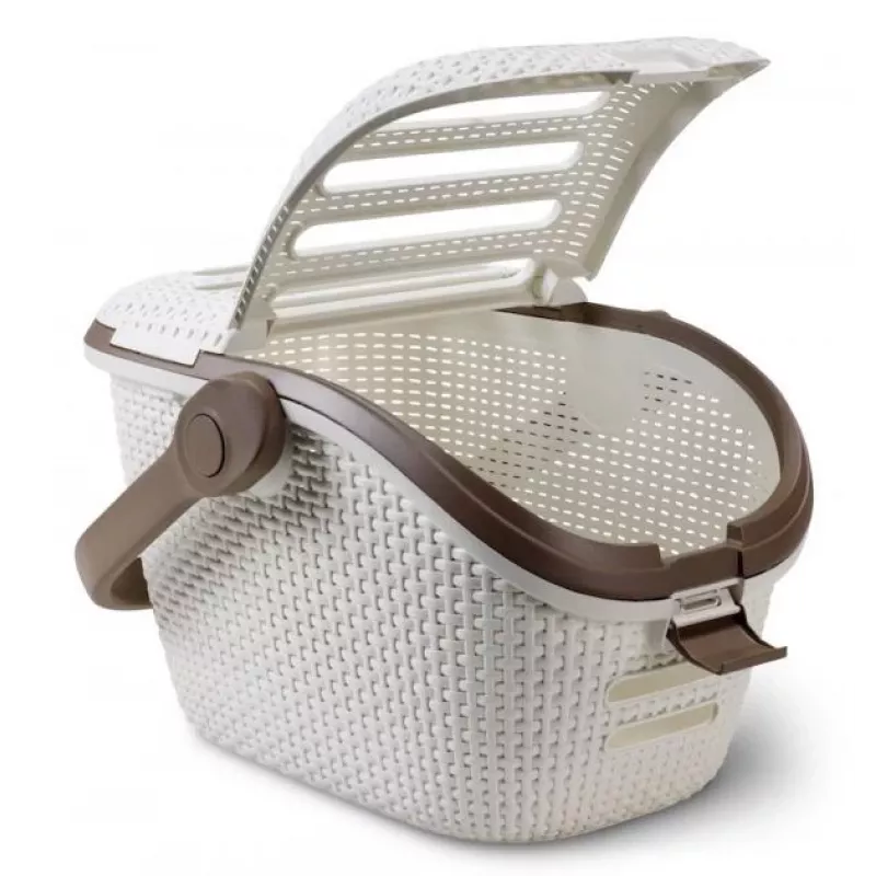CURVER trasportino per animali domestici 51x38x33 cm crema