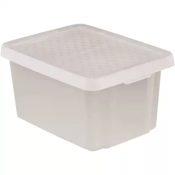 CURVER Essentials 16L scatola contenitore trasparente con coperchio, 30x39x21 cm