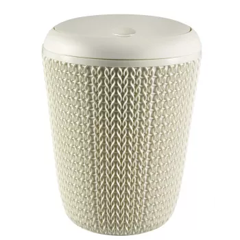 CURVER Knit 7L cestino rotondo per bagno in bianco