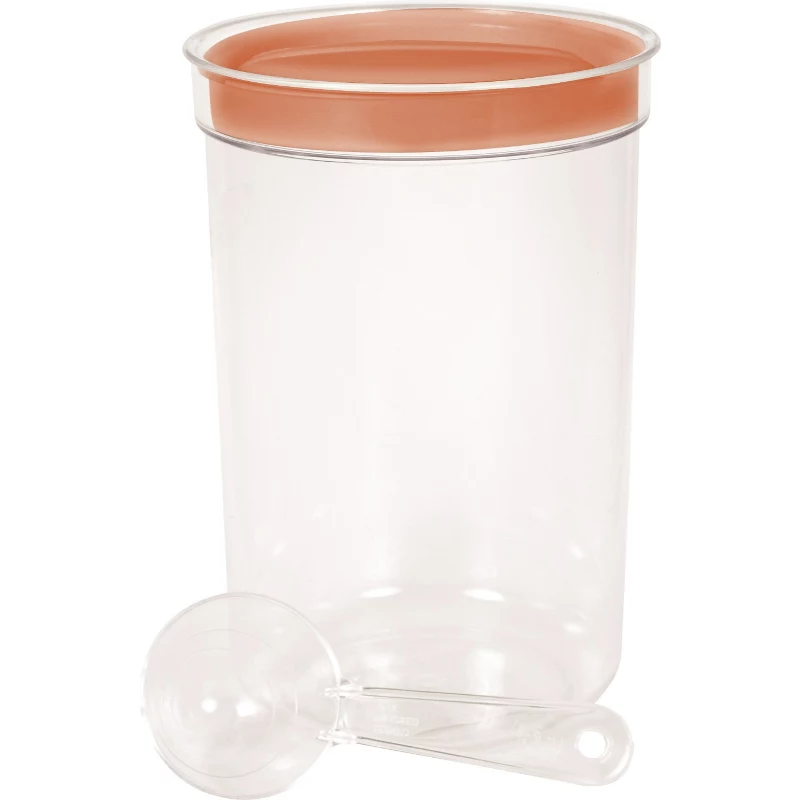CURVER ciotola rotonda per alimenti con cucchiaio, 1,7L, colore assortito, plastica senza BPA
