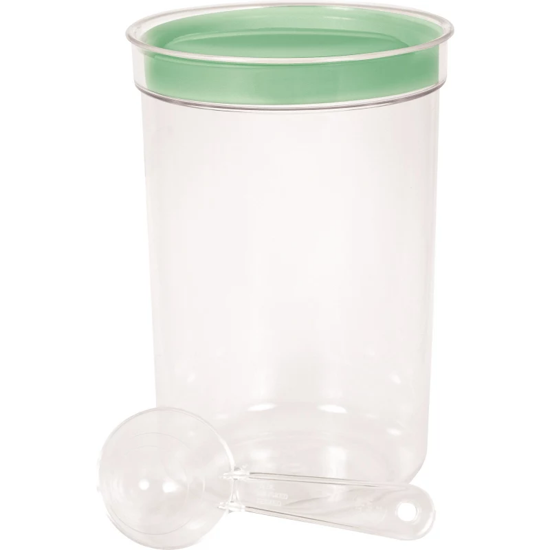 CURVER ciotola rotonda per alimenti con cucchiaio, 1,7L, colore assortito, plastica senza BPA