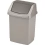 CURVER Click-it 15L pattumiera a pedale, argento