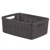 Curver cesto Jute S 5L 27x20x11cm grigio scuro