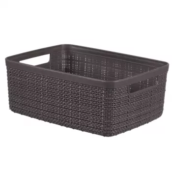 Curver cesto Jute S 5L 27x20x11cm grigio scuro