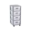 CURVER Infinity carrello con 4 scomparti 11L 30x36x69cm grigio/bianco