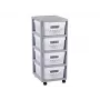 CURVER Infinity carrello con 4 scomparti 11L 30x36x69cm grigio/bianco