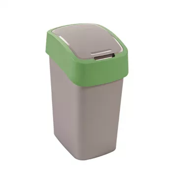 CURVER Flip Bin 9L pattumiera argento/verde