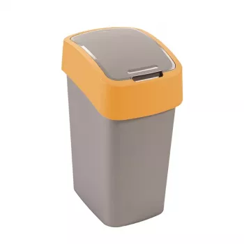 Curver Flip Bin 9L pattumiera argento/giallo