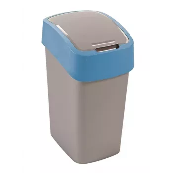 CURVER Flip Bin 9L argento/blu pattumiera