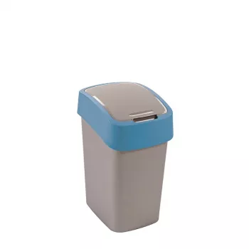 CURVER Deco Flip Bin 25L pattumiera argento/blu