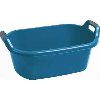 CURVER Infinity cesto portabiancheria ovale 55L blu con manici