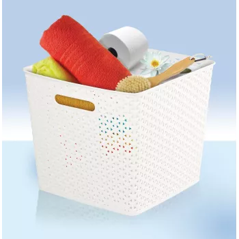 CURVER My Style cesto portatutto quadrato 25L marrone scuro 32,5x32,5x28cm