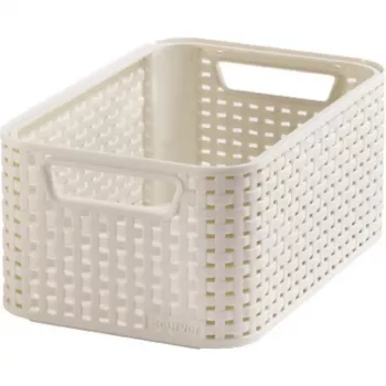 CURVER Style S scatola portatutto 28,5 x 19,4 x 13 cm crema effetto rattan