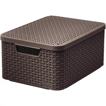 CURVER Style M scatola portatutto con coperchio 39,3x29,3x18,7 cm marrone scuro