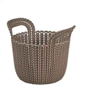 CURVER cesto Knit XS rotondo 3L 23x19x19 cm marrone