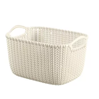 CURVER Knit Collection cesto portatutto rettangolare S 8L bianco 30x22x17 cm