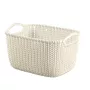 CURVER Knit Collection cesto portatutto rettangolare S 8L bianco 30x22x17 cm