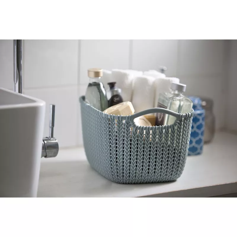 CURVER cesto Knit S rettangolare 8L 30x22x17cm blu