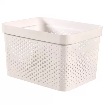 Curver scatola Infinity Recycled 17L 36x27x22cm bianco