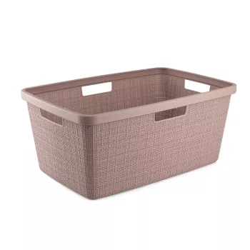 CURVER cesto portabiancheria Jute 46L 59x39x26cm rosa