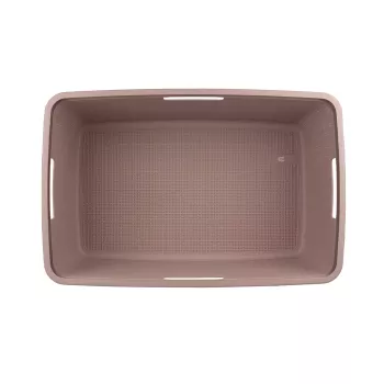 CURVER cesto portabiancheria Jute 46L 59x39x26cm rosa