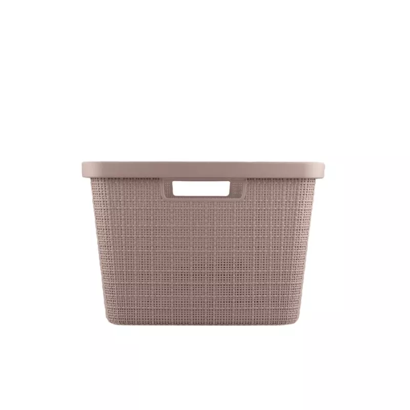 CURVER cesto portabiancheria Jute 46L 59x39x26cm rosa