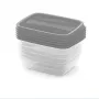 CURVER Vedo set contenitori 5x0,5L trasparente grigio
