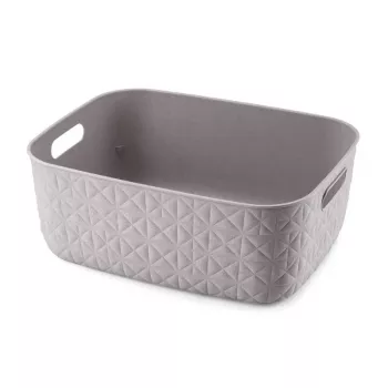 CURVER Softex M cesto contenitore 12,5L grigio marrone 37,9x29,2x14,3cm