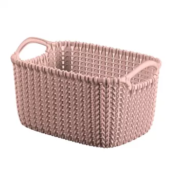 CURVER Knit XS cesto contenitore rettangolare 3L 25x18x14 cm rosa