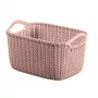 CURVER Knit XS cesto contenitore rettangolare 3L 25x18x14 cm rosa
