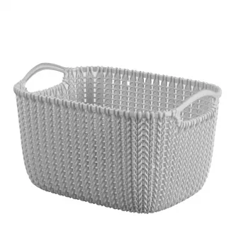 CURVER Knit Collection cesto contenitore rettangolare 8L grigio chiaro