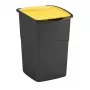 Curver Koral pattumiera 47L nero/giallo a basculante