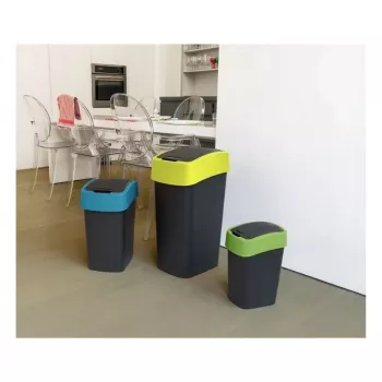 CURVER Flip Bin 45L pattumiera nero/giallo