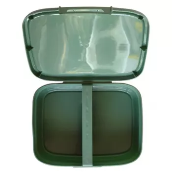 CURVER Snap Box contenitore rettangolare con divisorio 1,8L verde