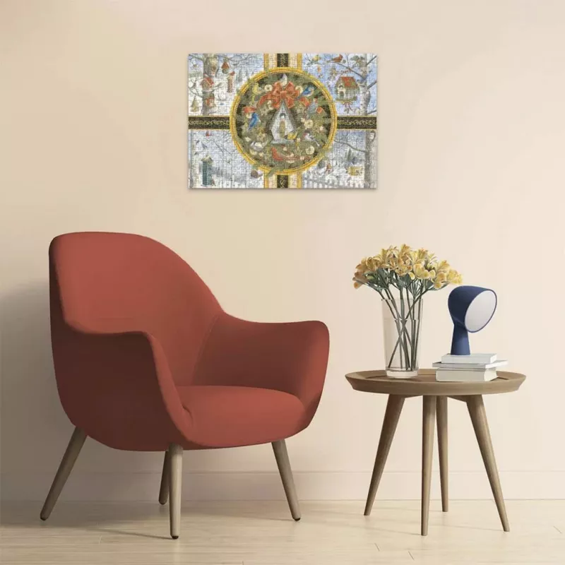 Ravensburger puzzle grandi pezzi uccelli canterini d'inverno (500 pezzi)