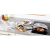 LEIFHEIT ProLine paraspruzzi per padelle Ø28 cm, rete in acciaio inox, manico nero