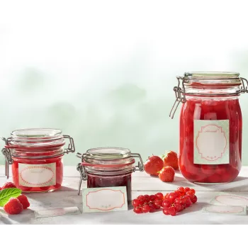 LEIFHEIT set di adesivi decorativi per barattoli, pastello