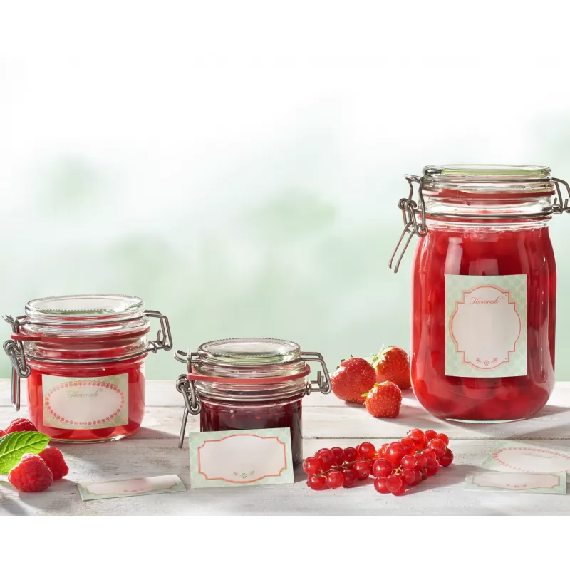 LEIFHEIT set di adesivi decorativi per barattoli, pastello