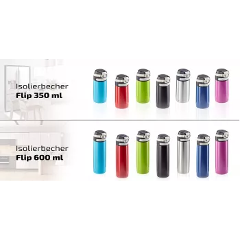 LEIFHEIT Thermo Mug Flip 350 ml argento