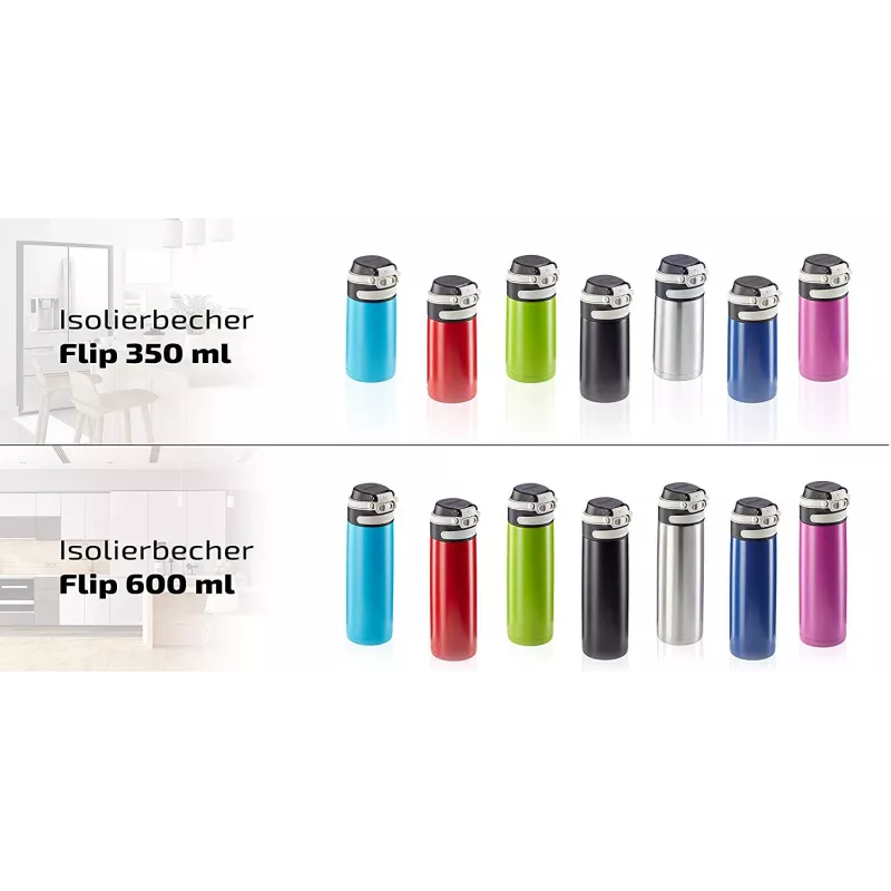 LEIFHEIT Thermo Mug Flip 350 ml argento