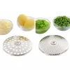 LEIFHEIT ComfortLine Passaverdura 20 cm, acciaio inox, 3 dischi, manuale, argento/nero