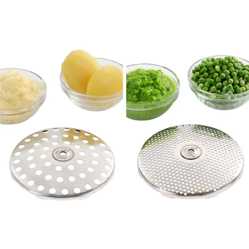 LEIFHEIT ComfortLine Passaverdura 20 cm, acciaio inox, 3 dischi, manuale, argento/nero