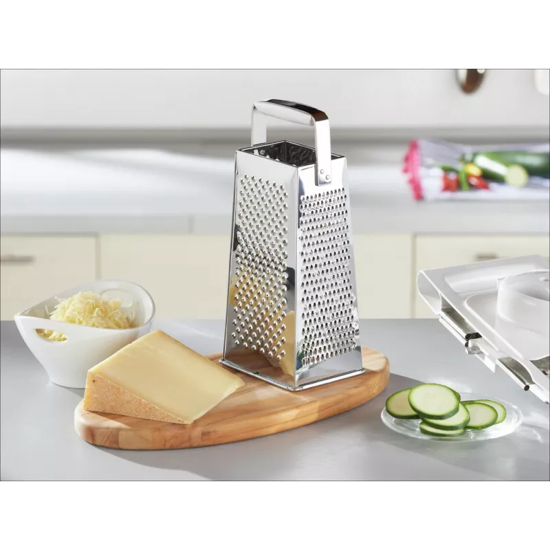 LEIFHEIT Grattugia a quattro lati, lame in acciaio inox, bianco/argento, ComfortLine