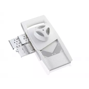 LEIFHEIT Taglia universale con 5 lame – Utensile da cucina multifunzionale per erbe aromatiche, verdure, impasti e altro, bianco/verde