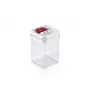LEIFHEIT Fresh&Easy contenitore per alimenti 800 ml, ermetico, impilabile, senza BPA, trasparente con coperchio bianco/verde
