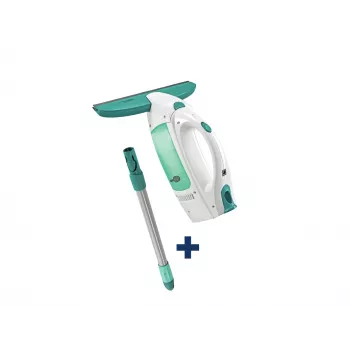 LEIFHEIT Lavavetri Dry&Clean con asta Click System 43 cm, lavavetri elettrico, bianco/turchese