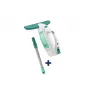 LEIFHEIT Lavavetri Dry&Clean con asta Click System 43 cm, lavavetri elettrico, bianco/turchese